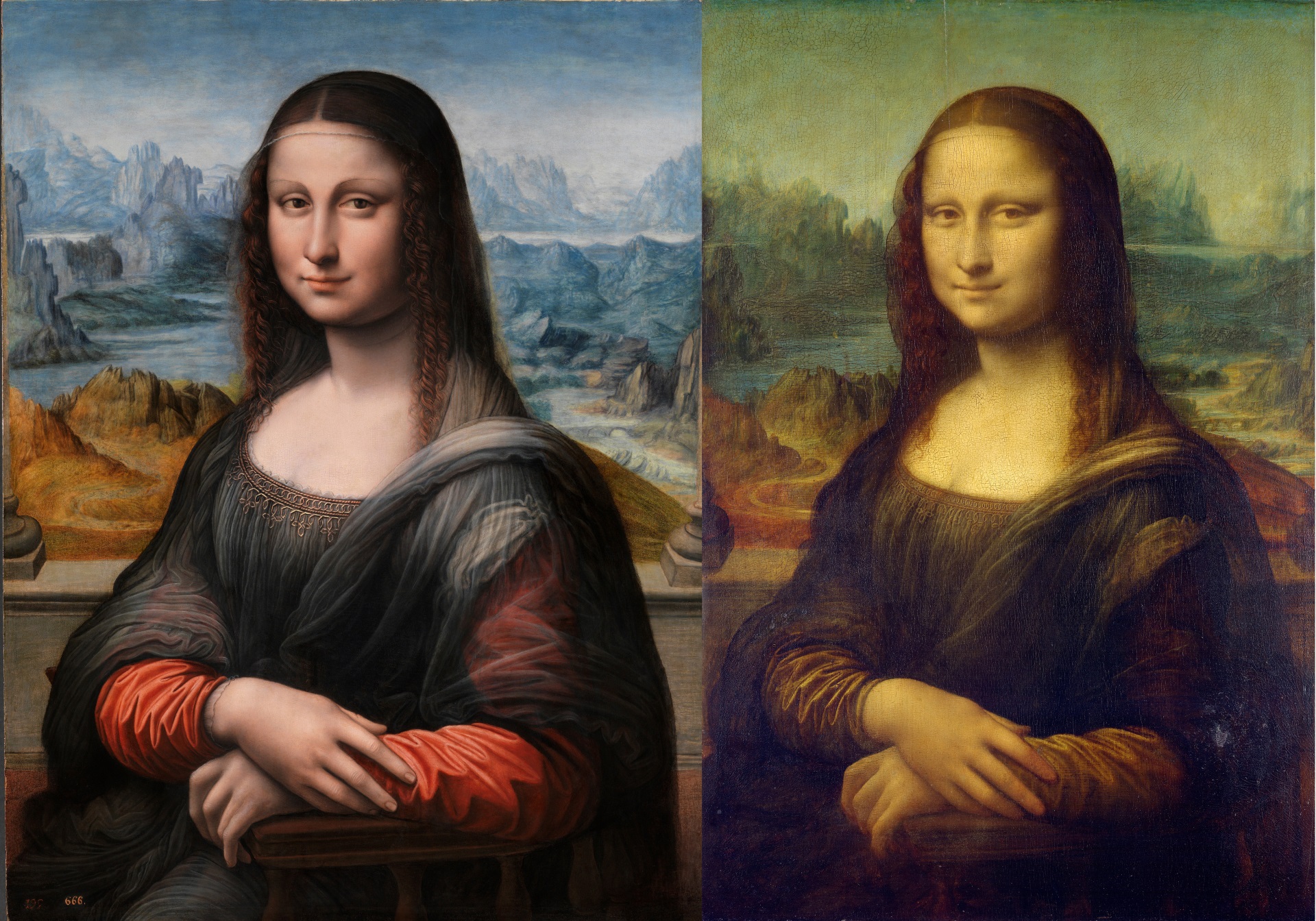 Mona Lisa side-by-side